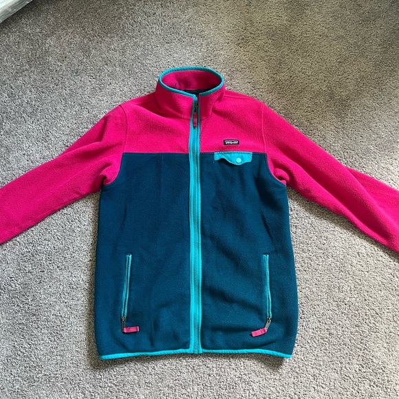 Patagonia Women's Pink and Blue Jacket - Picture 1 of 3